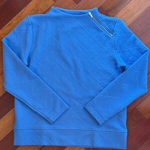 Talbots Blue Textured Women's Pullover - Medium